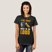 Ja, dat moet zo luid zijn in de saxofoon t-shirt (Voorkant volledig)