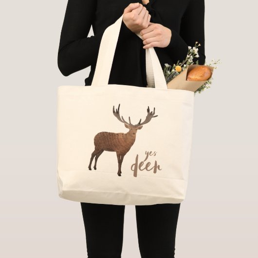 Ja Deer Canvas tas (Voorkant (product))