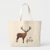 Ja Deer Canvas tas (Voorkant)
