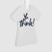 Ja, denk. kerstversiering met T-shirt. Ornament (voorkant)