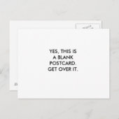 JA, DIT IS EEN BLANK BRIEFKAART. BRIEFKAART (Voorkant / Achterkant)