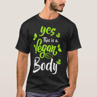 Ja Dit is een Vegan Body Natural Bodybuilding T-shirt