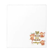 Ja! Dit is mijn circus, dit zijn mijn drie aapjes Notitieblok (Voorkant)