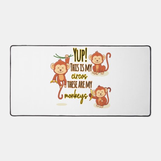 Ja! Dit is mijn Circus. Dit zijn mijn drie apen Bureaumat (Voorkant)