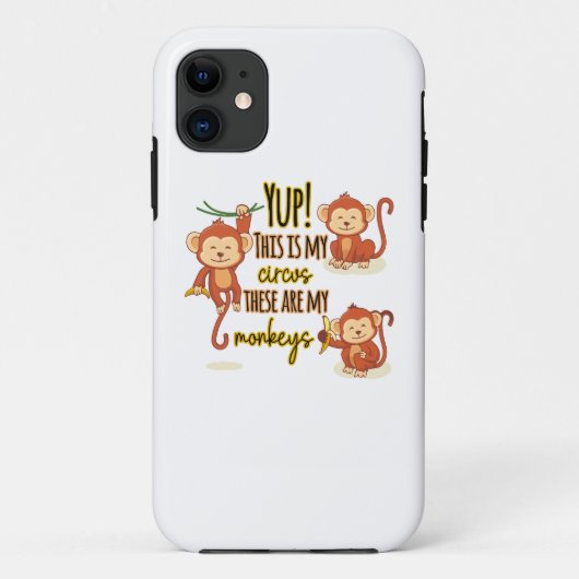 Ja! Dit is mijn Circus. Dit zijn mijn drie apen Case-Mate iPhone Case (Achterkant)