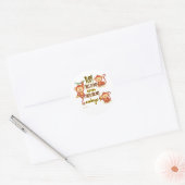 Ja! Dit is mijn Circus. Dit zijn mijn drie apen Ronde Sticker (Envelop)