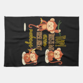 Ja! Dit is mijn Circus. Dit zijn mijn drie apen Theedoek (Horizontaal)