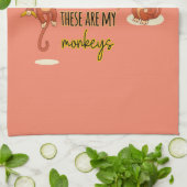 Ja! Dit is mijn Circus. Dit zijn mijn twee apen Theedoek (Gevouwen)