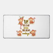 Ja! Dit is mijn Circus Dit zijn mijn vier apen Bureaumat (Voorkant)