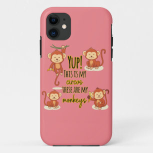 Ja! Dit is mijn Circus Dit zijn mijn vier apen Case-Mate iPhone Case