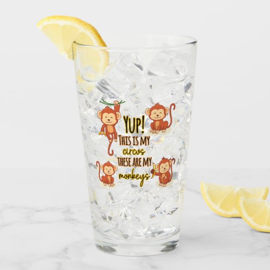 Ja! Dit is mijn Circus Dit zijn mijn vier apen Glas (Voorkant ijs)