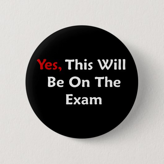 Ja, dit zal op het examen staan ronde button 5,7 cm (Voorkant)