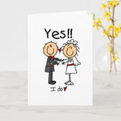 JA doe ik Bruid en de T-shirts en de Giften van de Kaart (Gele Bloem)