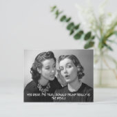 Ja, Donald Trump is de duivel. Briefkaart (Staand voorkant)