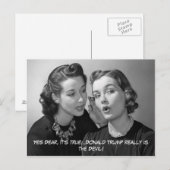 Ja, Donald Trump is de duivel. Briefkaart (Voorkant / Achterkant)
