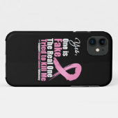 Ja Een is Fake Breast Cancer Case-Mate iPhone Case (Achterkant (horizontaal))