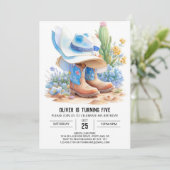 Ja! Een zuidelijke cowboy verjaardag Kaart (Staand voorkant)