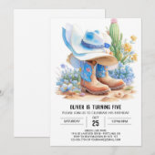 Ja! Een zuidelijke cowboy verjaardag Kaart (Voorkant / Achterkant)