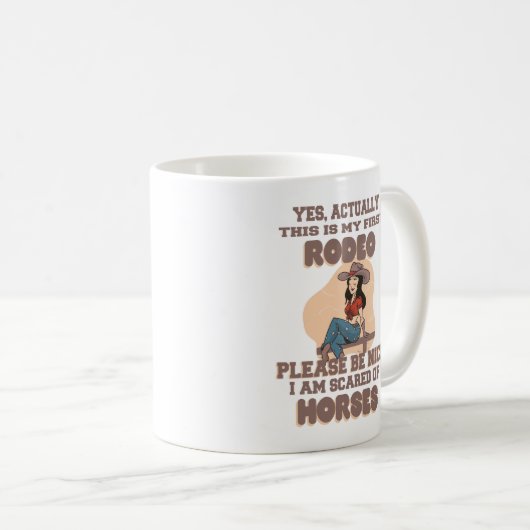 JA, EIGENLIJK IS DIT MIJN EERSTE RODEO ALSJEBLIEFT KOFFIEMOK (Voorkant rechts)