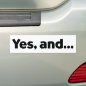 Ja, en... BUMPERSTICKER VERBETEREN (Op auto)