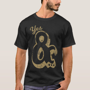 Ja En Grote Ampersand Improv Comedy jongen T-shirt