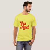 Ja en Improv Comedy Club Comedian T-shirt (Voorkant volledig)