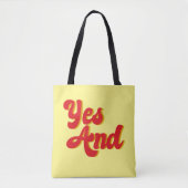 Ja en Improv Comedy Club Comedian Tote Bag (Voorkant)