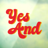 Ja en improviseer Comedy Club Raamsticker (Vel 3)