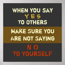 Ja en Nee - (Canvas Option) 12X12-Poster Poster