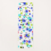 Ja en Nee in verschillende talen in heldere kleure Yogamat (Voorkant)