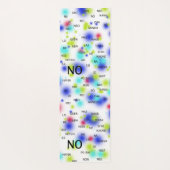 Ja en Nee in verschillende talen in heldere kleure Yogamat (Achterkant)