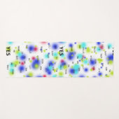 Ja en Nee in verschillende talen in heldere kleure Yogamat (Voorkant (horizontaal))