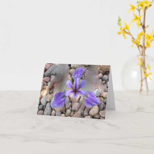 "Ja, en" notecard door Patricia Pearce Kaart (Gele Bloem)