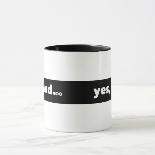 "Ja, en..." Thespian's Improv Mok (Midden)