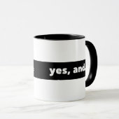 "Ja, en..." Thespian's Improv Mok (Voorkant rechts)