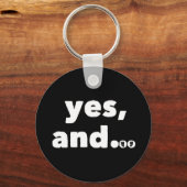 "Ja, en..." Thespians Improv Sleutelhanger (Voorkant)