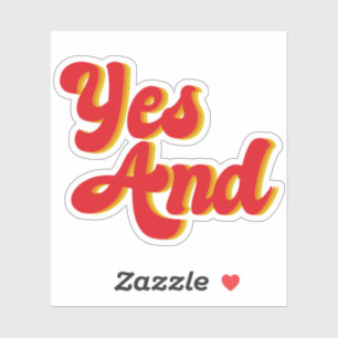 Ja en verbeterde komedie sticker