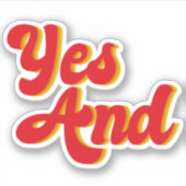 Ja en verbeterde komedie sticker (Voorkant)