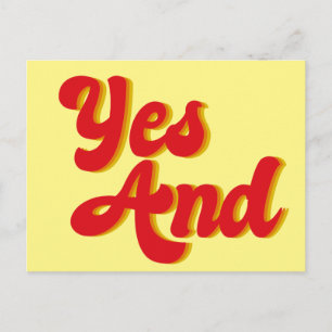 Ja en verbetert Comedy Briefkaart