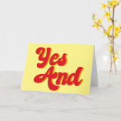 Ja en verbetert Comedy Kaart (Gele Bloem)