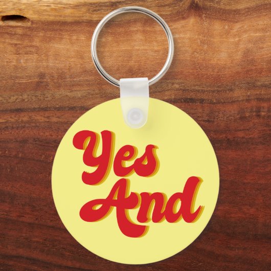 Ja en verbetert Comedy Sleutelhanger (Achterkant)