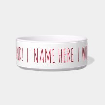 JA EN (WOOF EN!) | Dog Bowl | Rood
