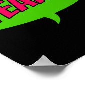 Ja! Energetische Pop Art Comic Cheer Poster (Hoek)