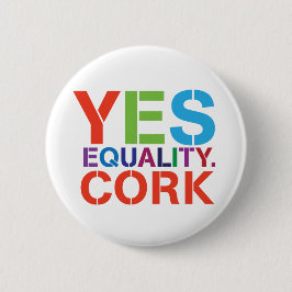 Ja Equality Cork Badge Ronde Button 5,7 Cm