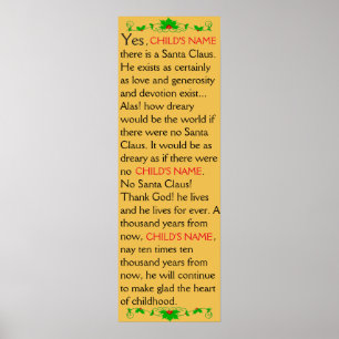  Ja! Er is een poster voor de kerstman!