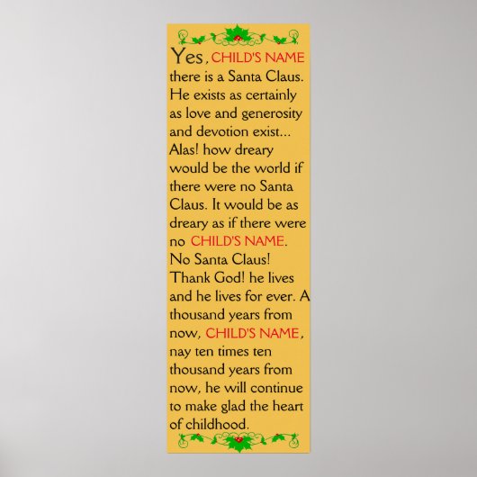  Ja! Er is een poster voor de kerstman! (Voorkant)