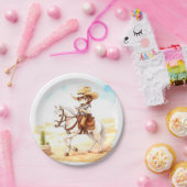 Ja, Fiesta! Waterverf Cowboy Baby shower Papieren Bordje (Feest)