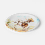 Ja, Fiesta! Waterverf Cowboy Baby shower Papieren Bordje (Gekanteld)