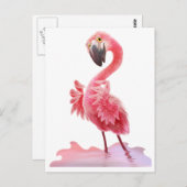 Ja, Flamingo. Briefkaart (Voorkant / Achterkant)
