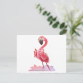 Ja, Flamingo. Briefkaart (Staand voorkant)
